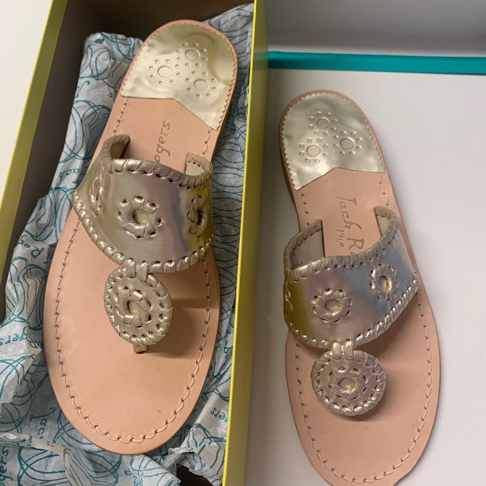 Platinum Jack Rogers never worn